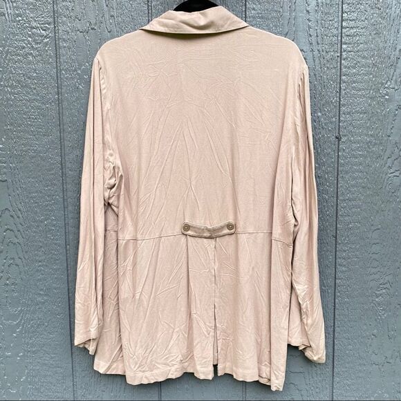 Simply Noelle Button Front Wide Long Sleeve Blouse NWT XXL - Picture 4 of 5